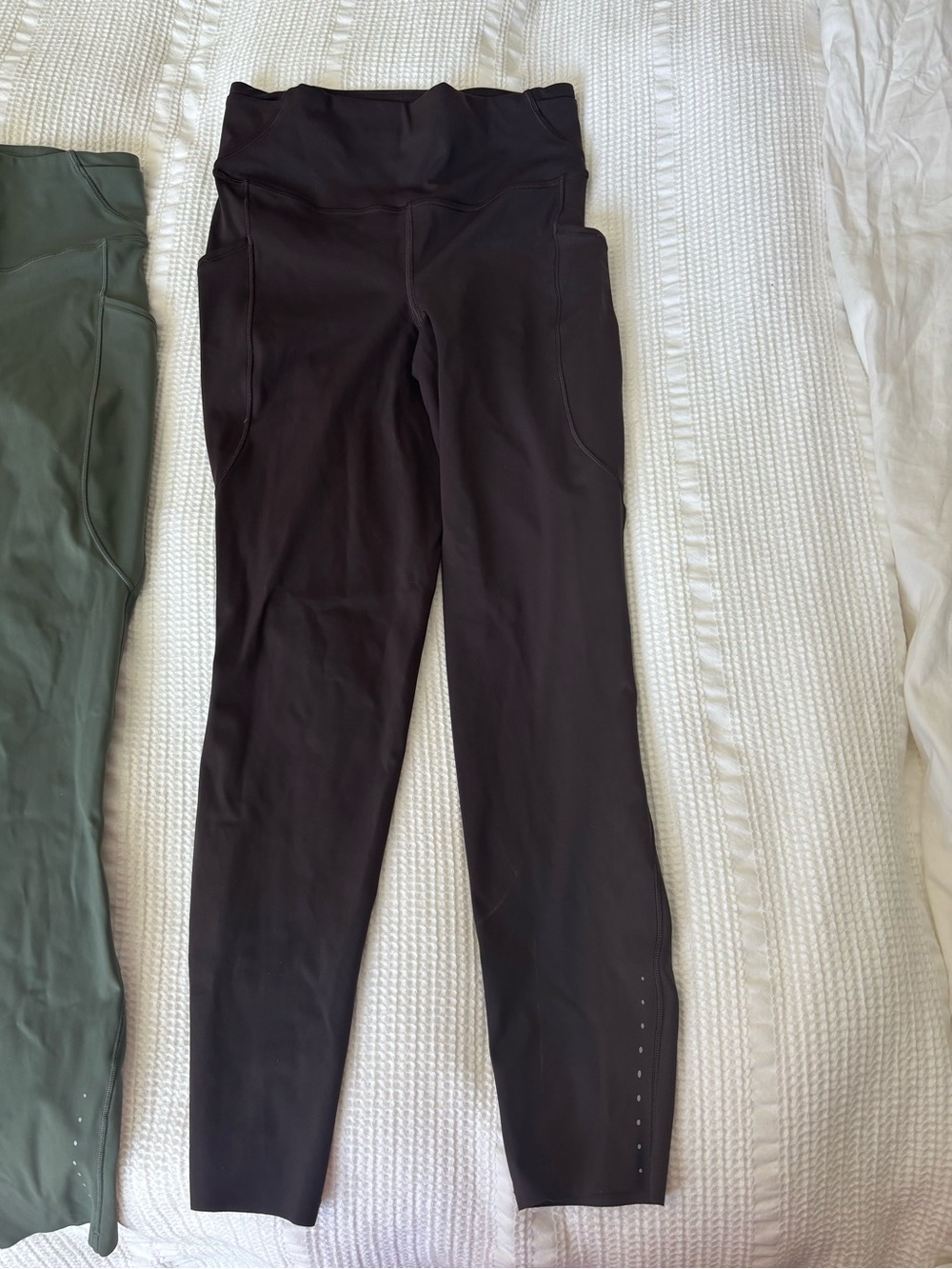 Lululemon fast and free hi rise pant- brown